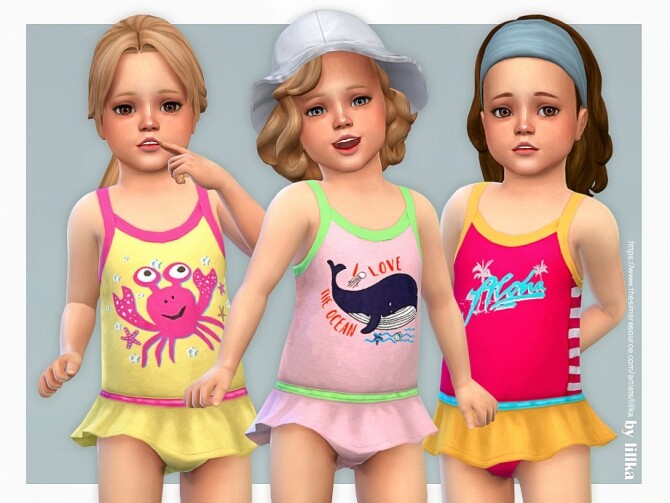 Sims 4 Toddler Swimsuit P11 by lillka at TSR