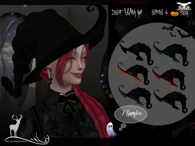 Sims 4 DSF Accessories Noctem Witch by DanSimsFantasy at TSR
