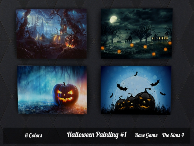 Halloween Painting #1 by SimsJohnSims at TSR » Sims 4 Updates