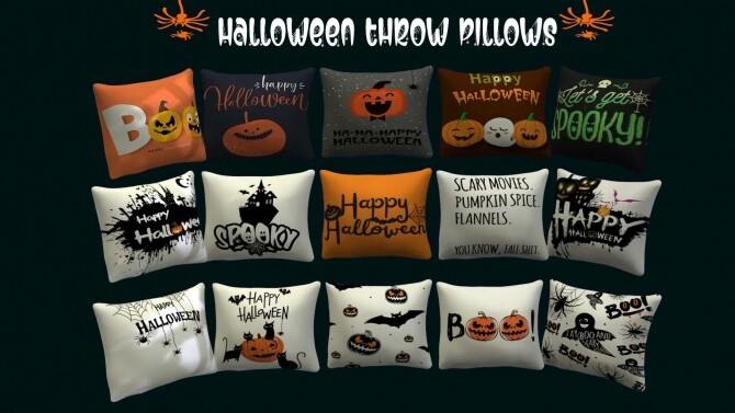 Sims 4 Halloween Throw Pillows at Sunkissedlilacs