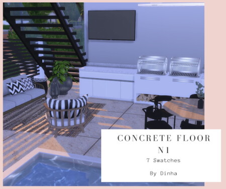 Concrete Floor N1 – 7 Swatches at Dinha Gamer
