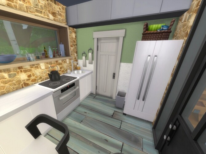 Sims 4 Eclectic Minimalistic Tiny House by A.lenna at TSR