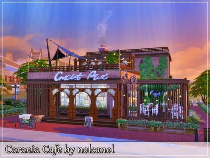 Sims 4 Carania Cafe by nolcanol at TSR