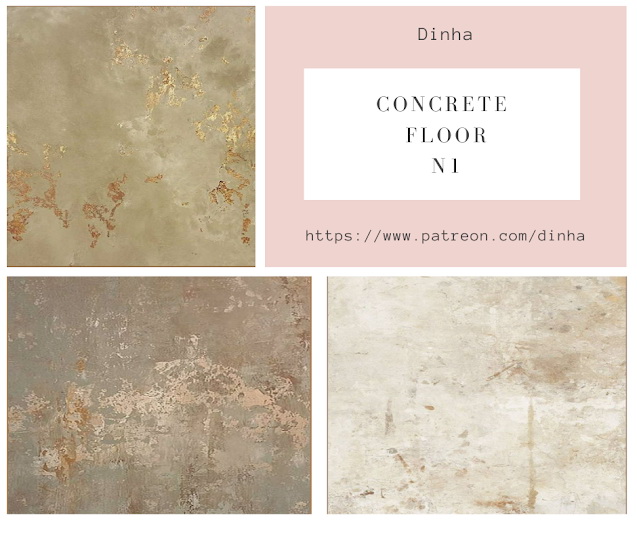 Sims 4 Concrete Floor N1   7 Swatches at Dinha Gamer
