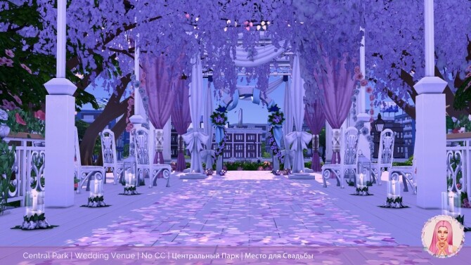Sims 4 Central Park Wedding Venue at MikkiMur