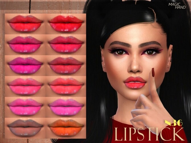 Sims 4 Lipstick N36 by MagicHand at TSR