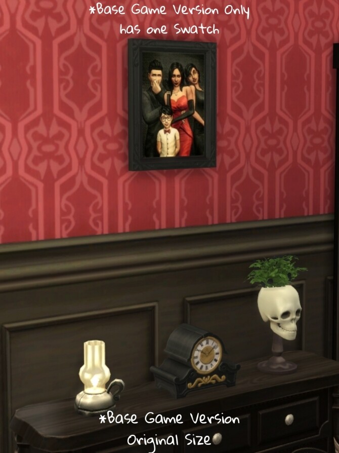 Sims 4 The Goth Family Portrait by CommodoreLezmo at Mod The Sims