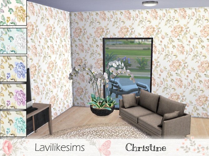 Sims 4 Christine wallpaper by lavilikesims at TSR