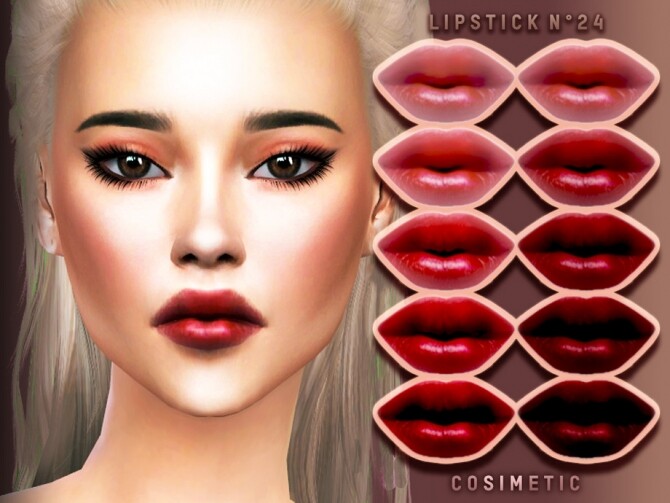 Sims 4 Lipstick N24 by cosimetic at TSR