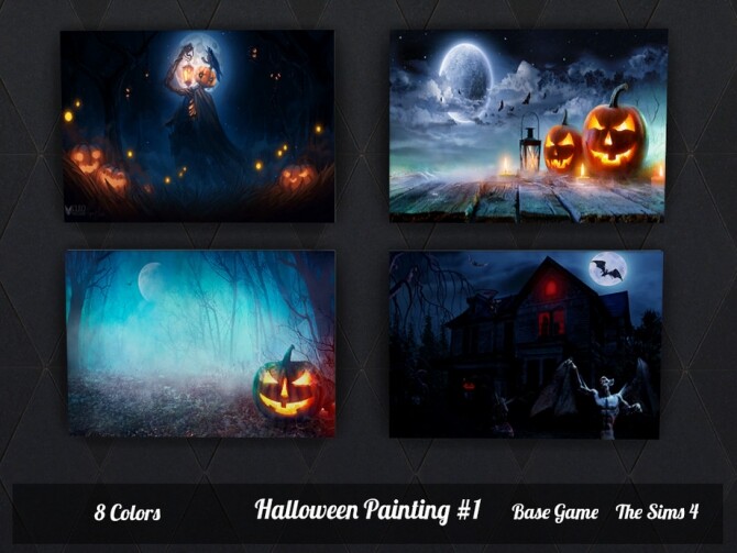 Sims 4 Halloween Painting #1 by SimsJohnSims at TSR