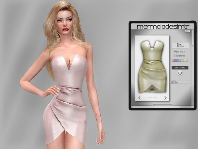 Sims 4 Dress MC76 by mermaladesimtr at TSR