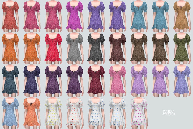 Sims 4 55 A Mini Dress at Marigold