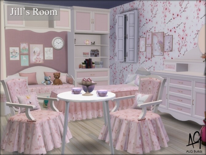 Sims 4 Jills Room by ALGbuilds at TSR