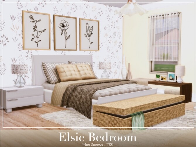 Sims 4 Elsie bedroom by Mini Simmer at TSR