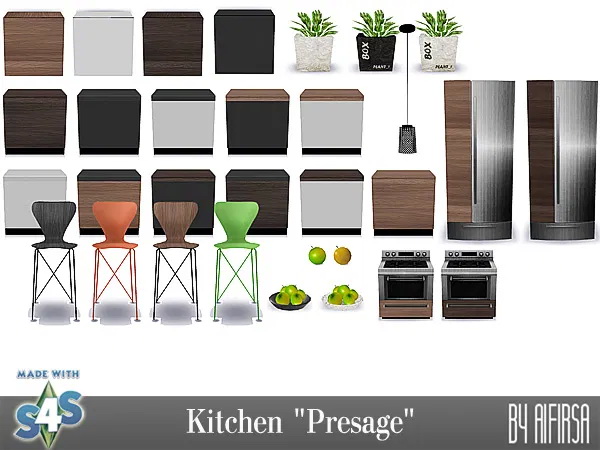 Sims 4 Presage kitchen at Aifirsa
