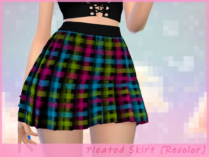 Sims 4 Pleated Skirt Recolor by Saruin at TSR