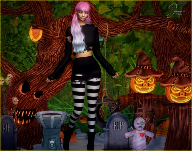 Sims 4 DECORATIVE HALLOWEEN To Cute To Scare 6 ITEMS at Jenni Sims
