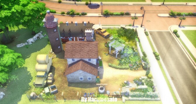 Sims 4 Lot 001 Country grandmas house at Haruinosato’s CC