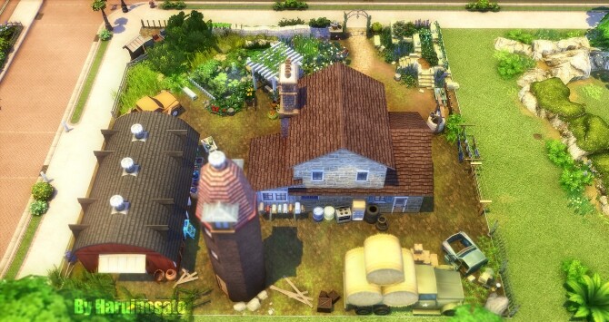 Sims 4 Lot 001 Country grandmas house at Haruinosato’s CC