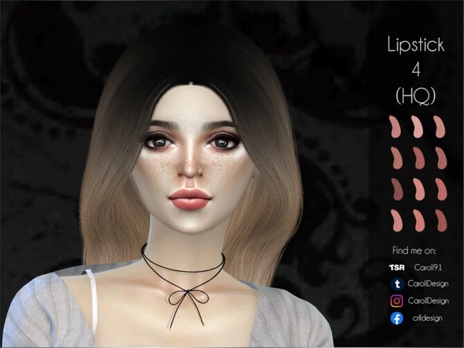 Sims 4 Lipstick 4 HQ by Caroll91 at TSR