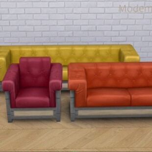 Clean Retro! Sofa Set at THINGSBYDEAN » Sims 4 Updates