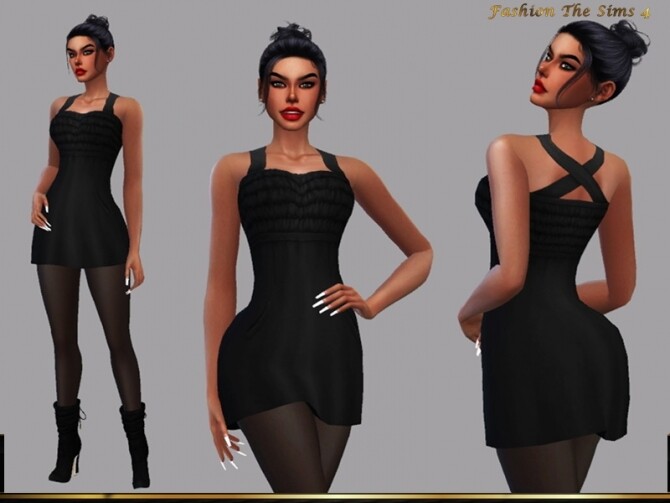 Sims 4 Dress Patty by LYLLYAN at TSR