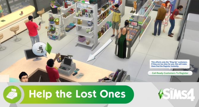 Ring Up Customers at Register by cLineLy at Mod The Sims » Sims 4 Updates