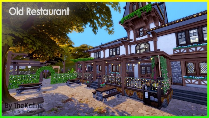 Sims 4 Old Restaurant at Kalino