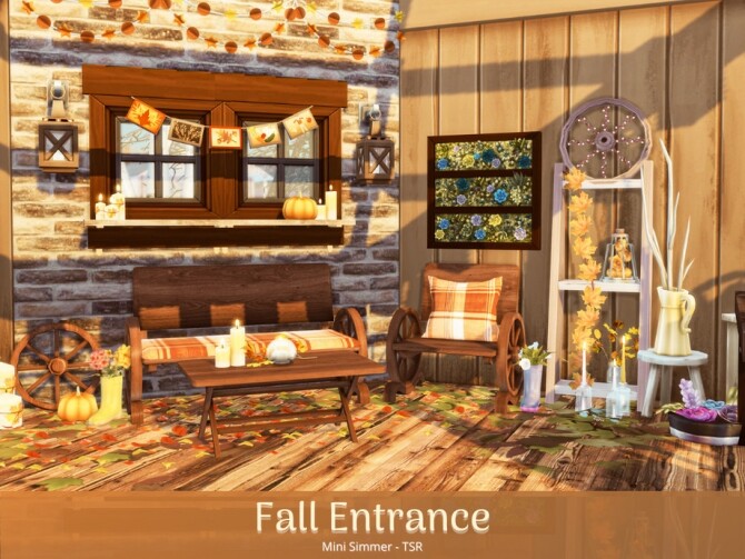 Sims 4 Fall Entrance by Mini Simmer at TSR