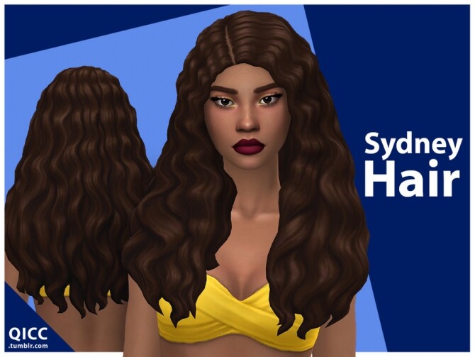Sims 4 Sydney Hair Set by qicc at TSR