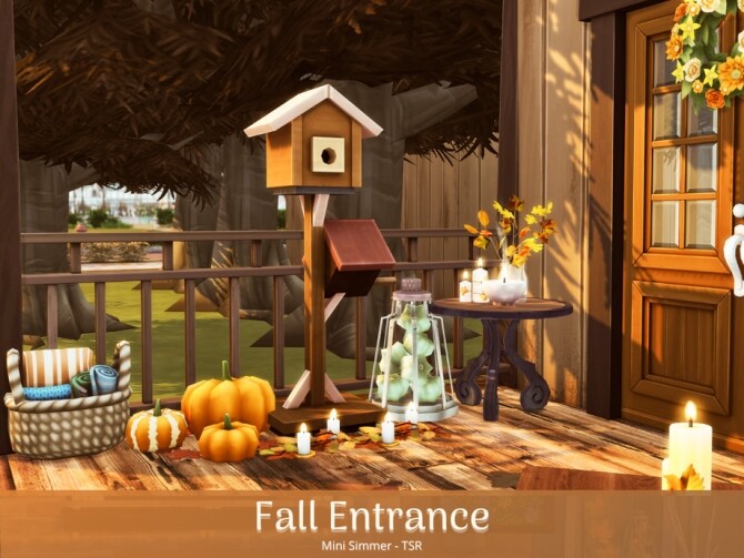 Sims 4 Fall Entrance by Mini Simmer at TSR
