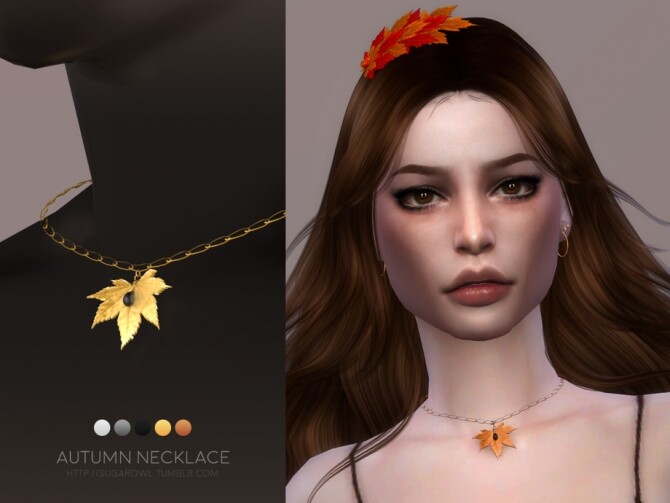 Sims 4 Autumn Necklace by sugar owl at TSR