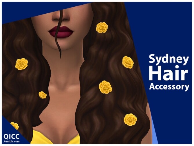 Sims 4 Sydney Hair Set by qicc at TSR