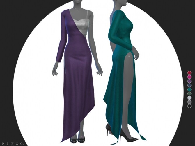 Sims 4 Diana gown by Pipco at TSR