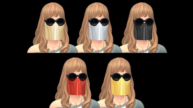Sims 4 Myss Keta Inspired Face Masks by littledica at Mod The Sims