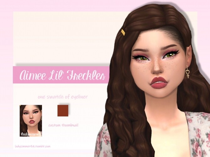 Sims 4 Aimee Lil Freckles by LadySimmer94 at TSR