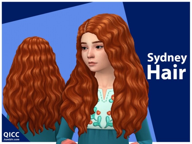 Sims 4 Sydney Hair for girls by qicc at TSR