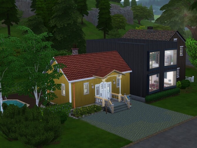 Sims 4 Vassendtunet house at KyriaT’s Sims 4 World