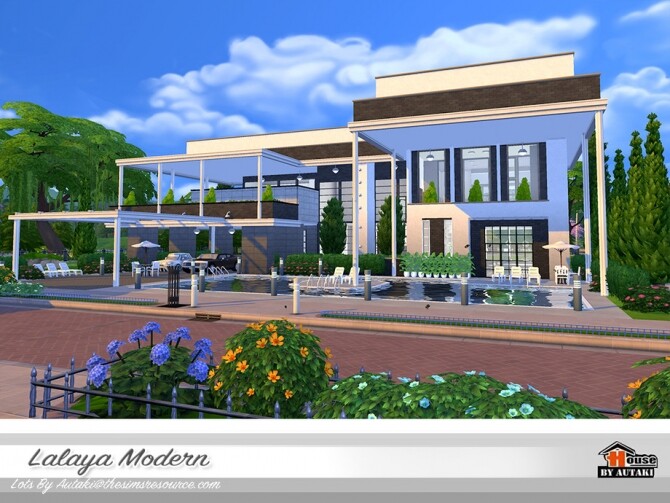 Sims 4 Lalaya Modern Home by autaki at TSR