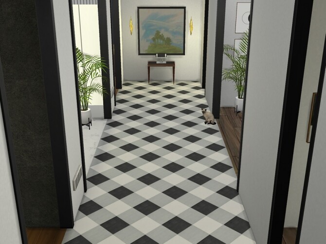 Sims 4 Modern Plaid Floor Tiles by TyrAVB at TSR