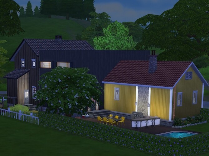 Sims 4 Vassendtunet house at KyriaT’s Sims 4 World