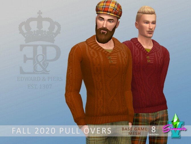 Sims 4 Fall 2020 Pullover by SimmieV at TSR