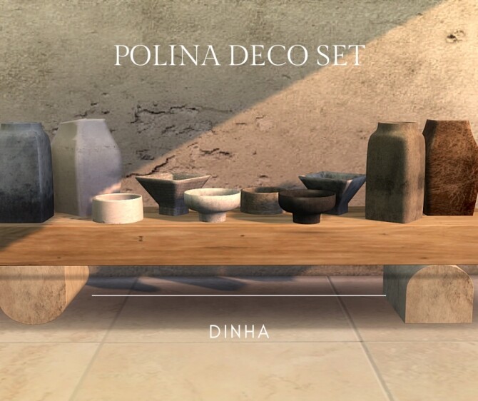 Sims 4 Polina Deco Set at Dinha Gamer