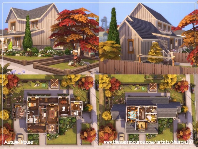 Sims 4 Autumn House by sharon337 at TSR