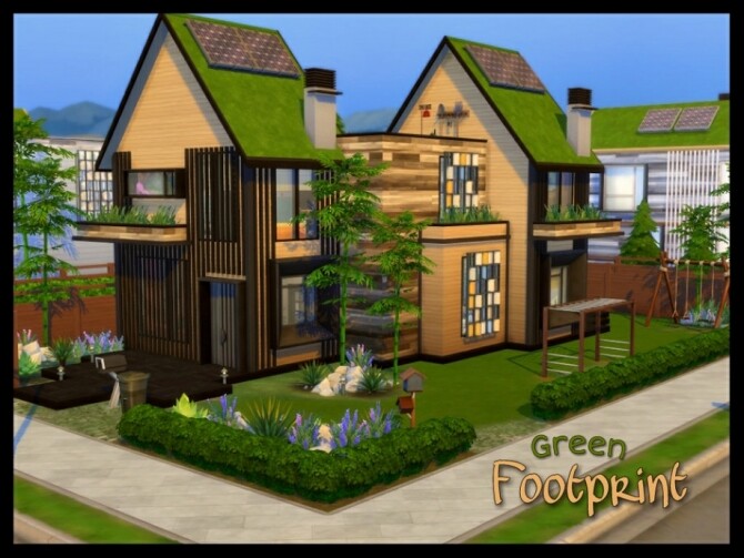Sims 4 Green Footprint Home by sparky at TSR