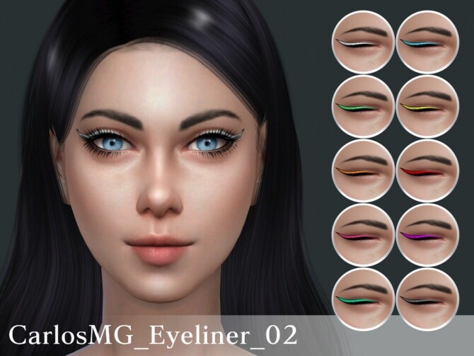 Sims 4 Eyeliner 02 by CarlosMG at TSR