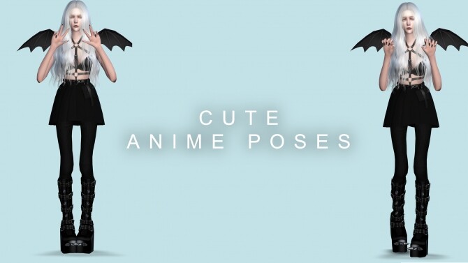Sims 4 Anime Cute Poses by jmac13 at Mod The Sims