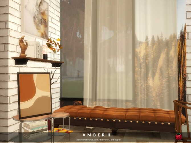 Sims 4 Amber bedroom by melapples at TSR