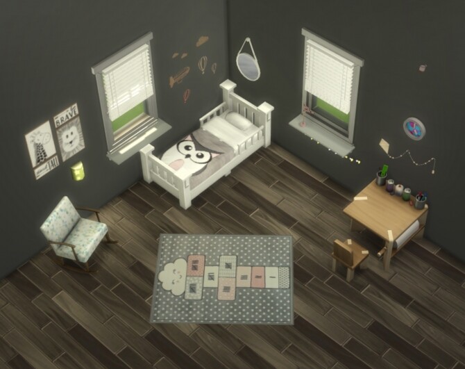 Sims 4 Fun hopscotch rug by therran at Mod The Sims