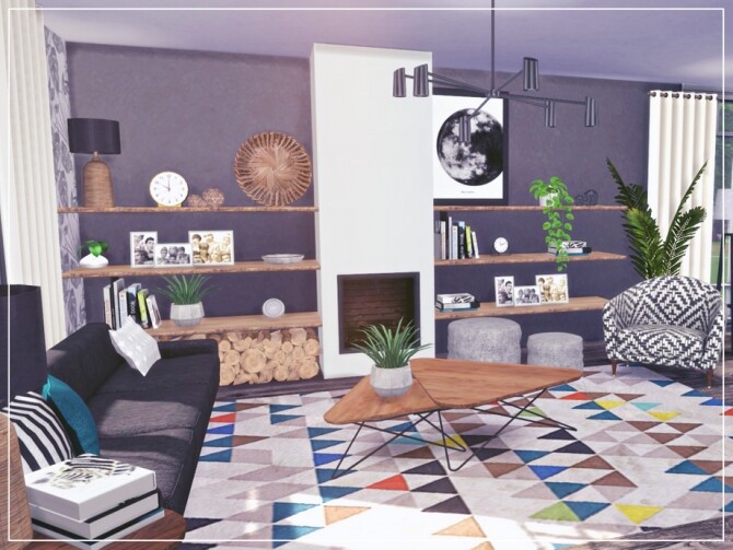 Sims 4 Cozy Living ROOM by Summerr Plays at TSR